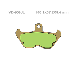 VESRAH Тормозные колодки VD-959JL