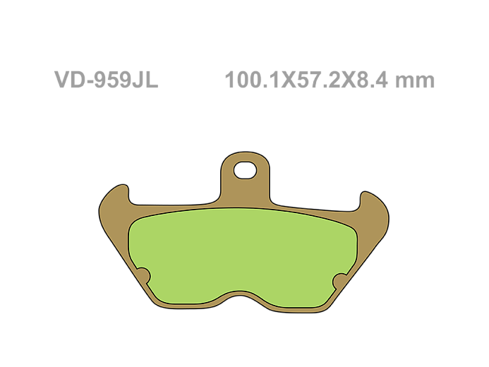 VESRAH Тормозные колодки VD-959JL