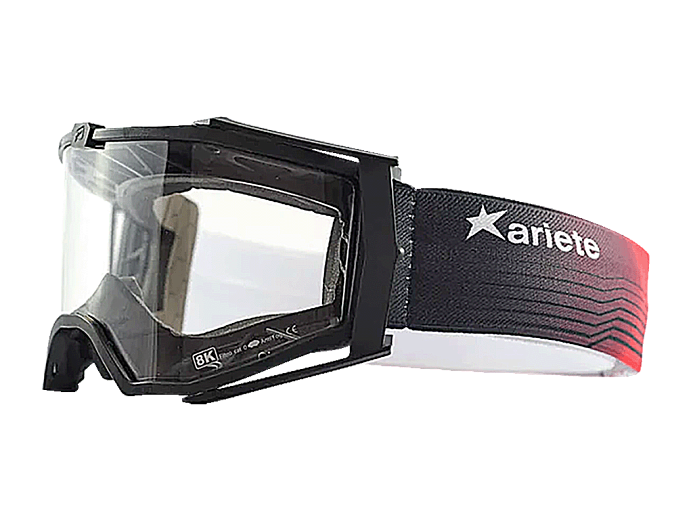 Очки кроссовые ARIETE 8K ARI 6-2 черно-красные