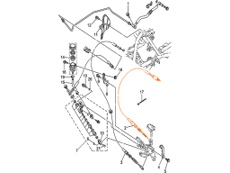 HISUN HS500ATV-2 Трос включения заднего хода 61050-107-0000