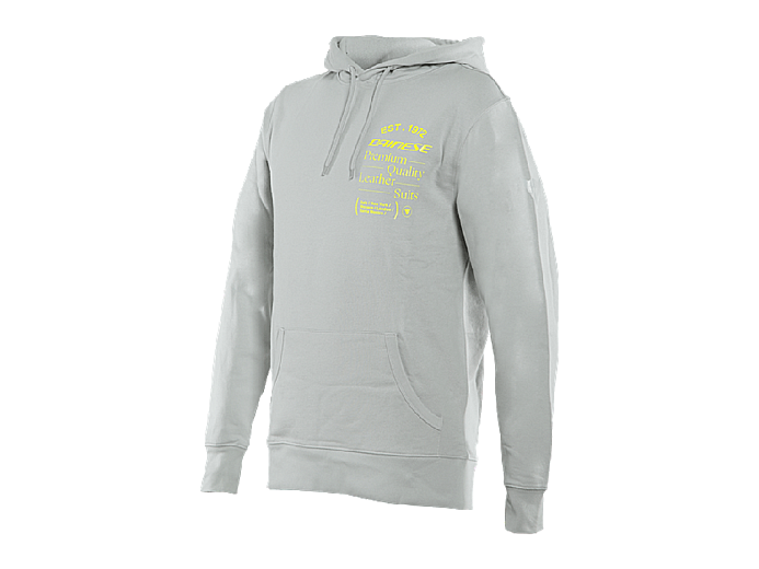 DAINESE Худи PADDOCK 98E CLACIER-GRAY/FLUO-YELLOW S
