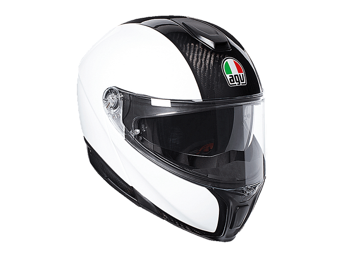 Мотошлем AGV SPORTMODULAR CARBON/WHITE XS