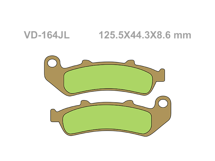 VESRAH Тормозные колодки VD-164JL