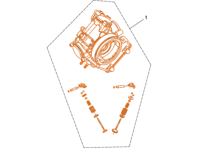 HISUN HS500ATV-4 Головка блока цилиндров 1220A-004C-0000