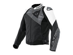 Мотокуртка кожаная DAINESE SPORTIVA 26A BLK-MATT/ANTHRACITE/WHITE 48