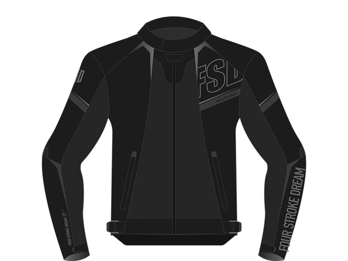Мотокуртка ткань FSD DOMINO black L