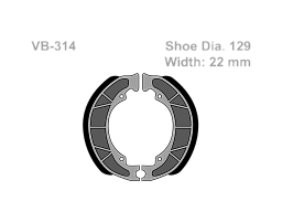 VESRAH   Тормозные колодки VB 314