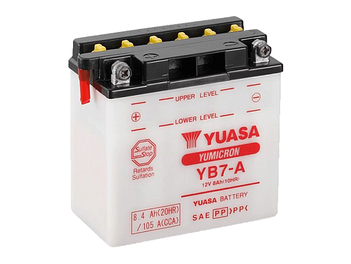 YUASA   Аккумулятор  YB7-A с электролитом