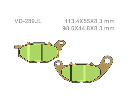 VESRAH Тормозные колодки VD-289JL