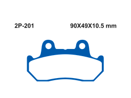 Тормозные колодки NISSIN 2P-201NS