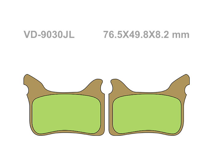 VESRAH Тормозные колодки VD-9030JL