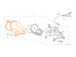 HONDA VTR1000F2 01-06 Накладка приборной панели / очки 37101-MBB-D42