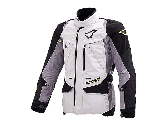 Мотокуртка MACNA EQUATOR ткань бело-черно-серая L