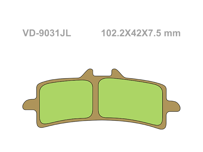 VESRAH Тормозные колодки VD-9031JL