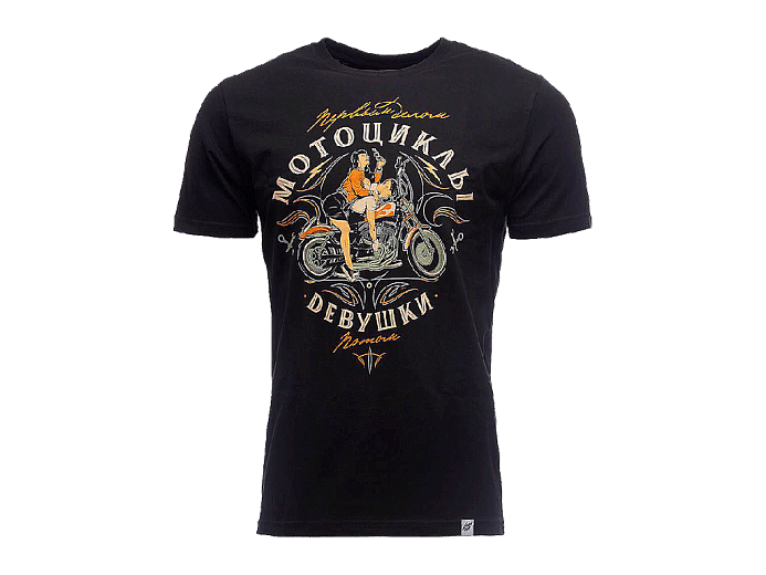 VolgaWear Футболка Мотоциклы и девушки черн S