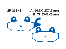 Тормозные колодки NISSIN 2P-272NS