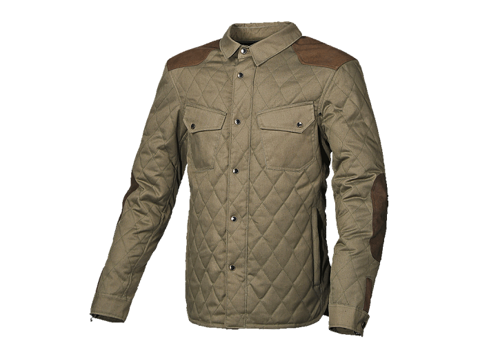 Мотокуртка MACNA INLAND QUILTED зелено-коричневая XXL