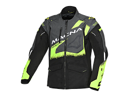 Мотокуртка MACNA LANDMARK черно/серо/салатовая L