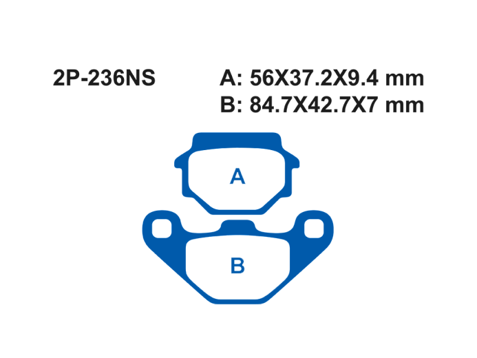 Тормозные колодки NISSIN 2P-236NS