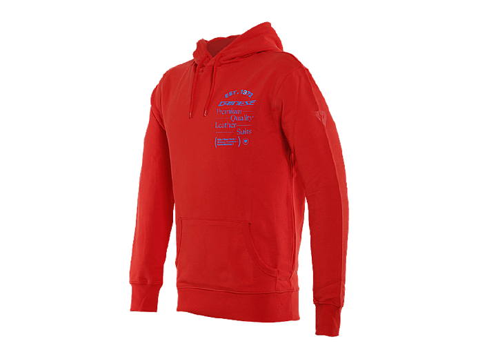 DAINESE Худи PADDOCK 72F LAVA-RED/SKY-DIVER XL