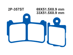 Тормозные колодки NISSIN 2P-357ST