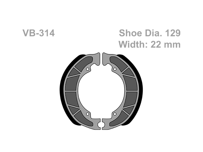 VESRAH   Тормозные колодки VB 314