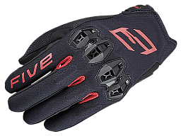 Мотоперчатки FIVE TRICKS черно/красные 10/L