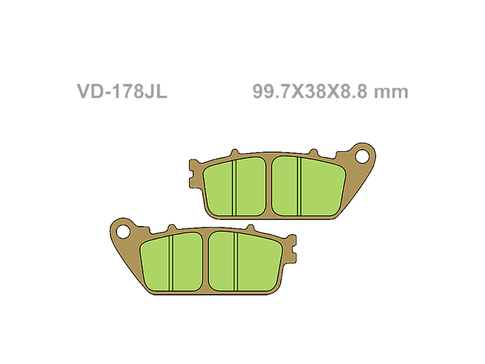 VESRAH Тормозные колодки VD-178JL