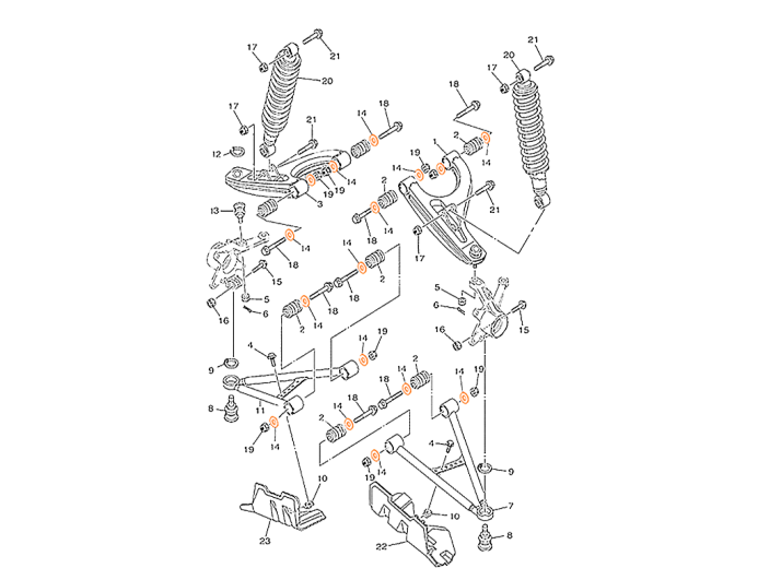 HISUN HS700ATV  Пыльник сайлентблока рычага подвески 54815-115-0000