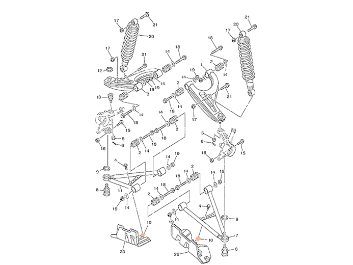 HISUN HS500ATV Гайка клипса 90402-115-0000