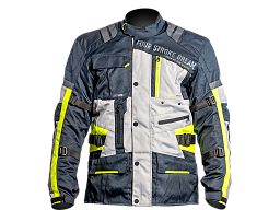 Мотокуртка ткань FSD BERLIN navy/grey L