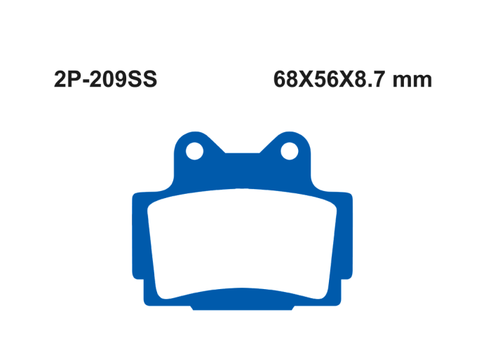 Тормозные колодки NISSIN 2P-209SS
