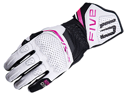 Мотоперчатки FIVE RFX SPORT EVO женские бело/розовые L
