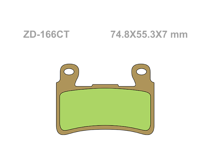 VESRAH Тормозные колодки VD-166CT