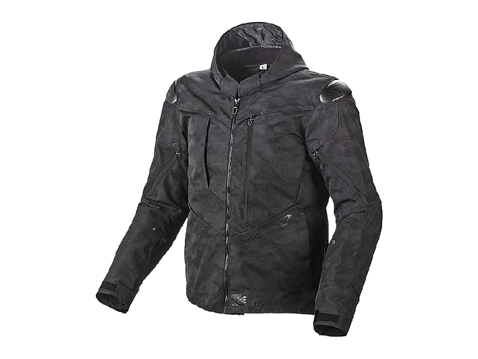 Мотокуртка MACNA PROXIM ткань камуфляж черная S