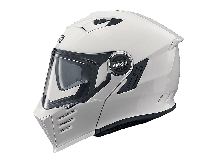 Мотошлем SIMPSON DARKSOME GLOSS WHITE M