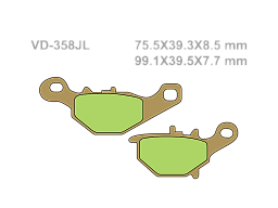 VESRAH Тормозные колодки VD-358JL