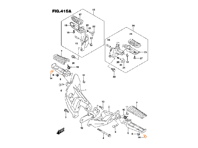 SUZUKI Болт 43576-07D01-000