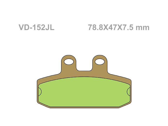 VESRAH Тормозные колодки VD-152JL