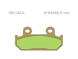 VESRAH Тормозные колодки Vesrah VD-142JL