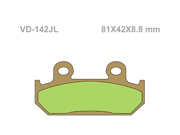 VESRAH Тормозные колодки Vesrah VD-142JL