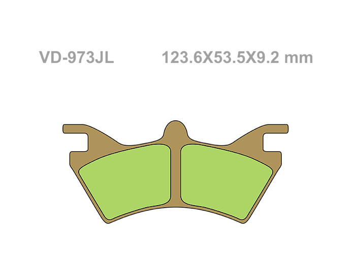 VESRAH Тормозные колодки VD-973JL