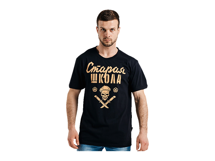 VolgaWear Футболка Старая школа черная M