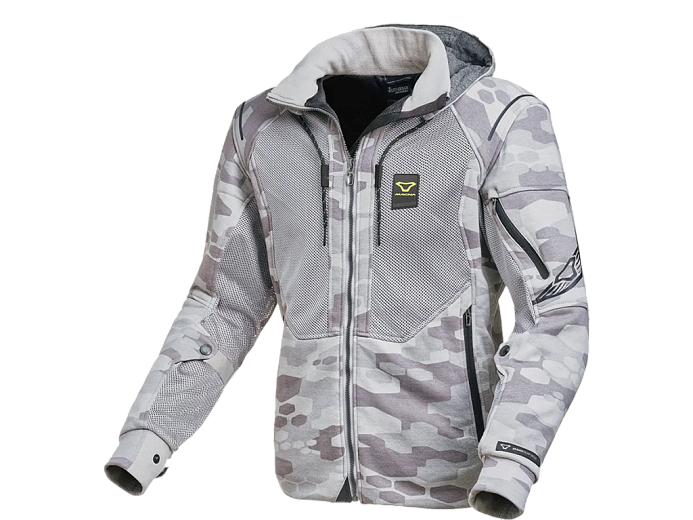 Мотокуртка MACNA BREEZE ткань светло-серый камуфляж L