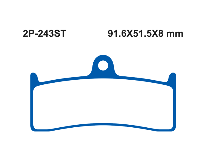 Тормозные колодки NISSIN 2P-243ST
