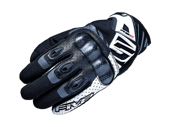 Мотоперчатки FIVE RS-C GLOVE черно-белые 7/XS