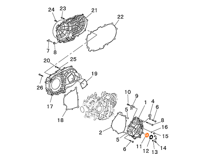 HISUN HS700ATV Подшипник 60/28