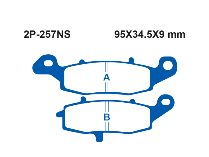 Тормозные колодки NISSIN 2P-257NS