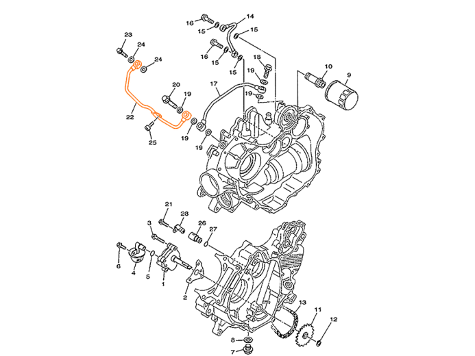 HISUN HS500ATV Pipe Delivery III 15303-004-0000