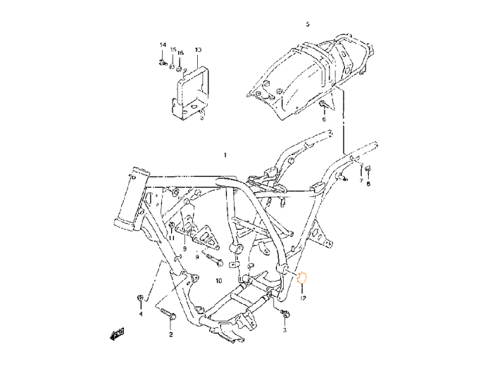 SUZUKI Заглушка декоративная 61222-38A01